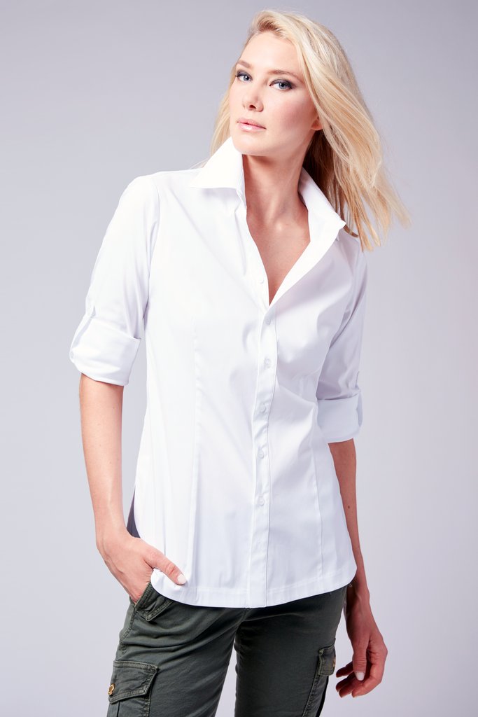 Finley Joey White Cotton Shirt