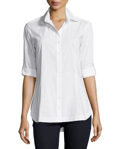 Finley Joey White Cotton Shirt