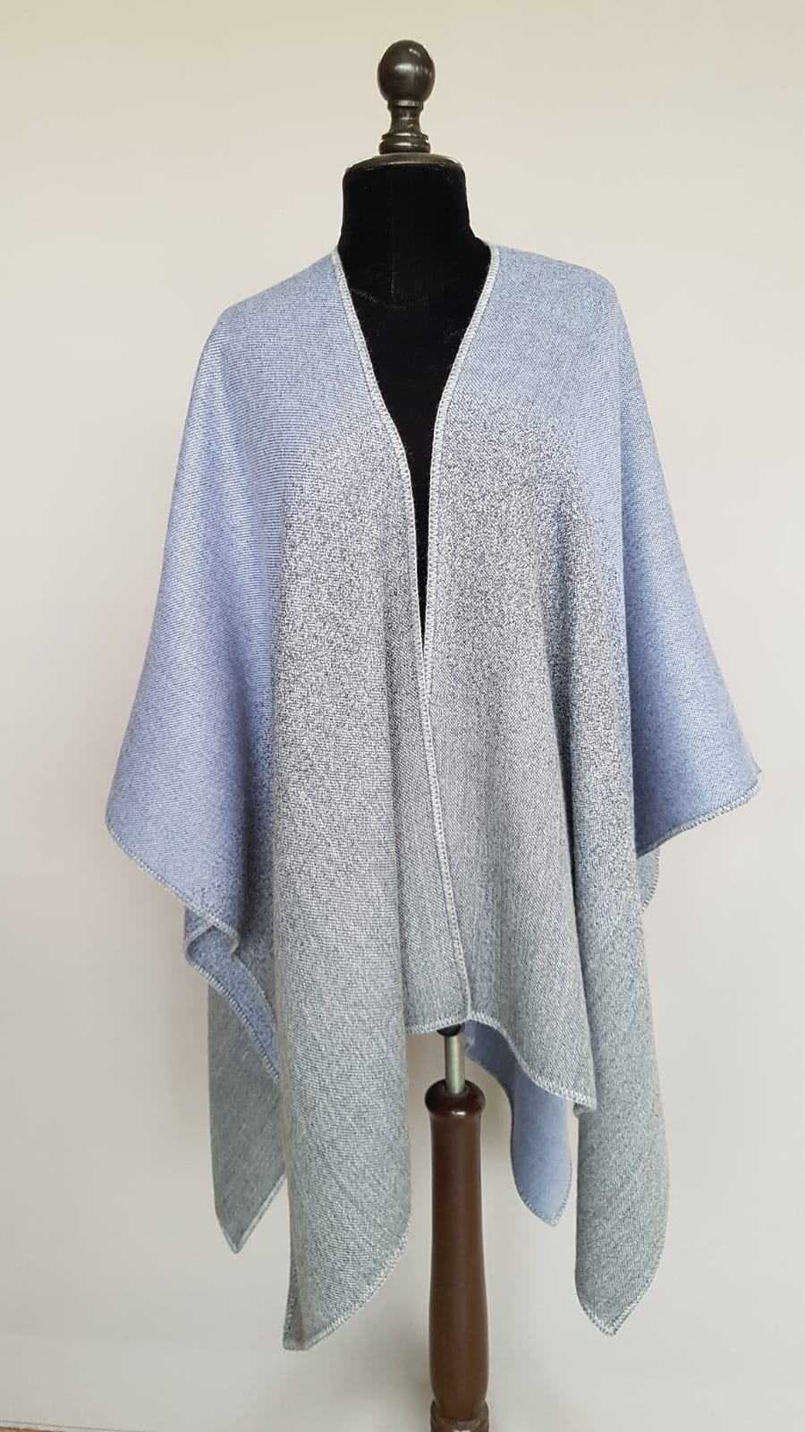 Oversized Ombre Alpaca Ruana Cape