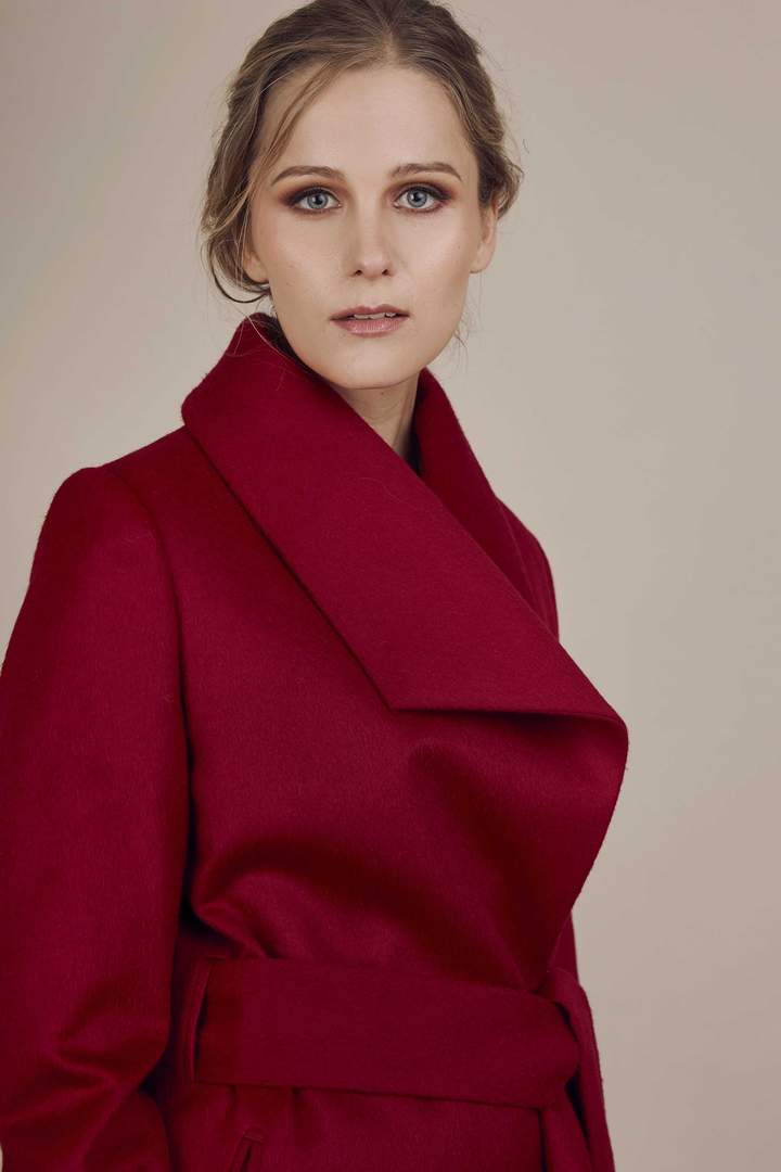 Alpaca Long Duchess Wrap Coat