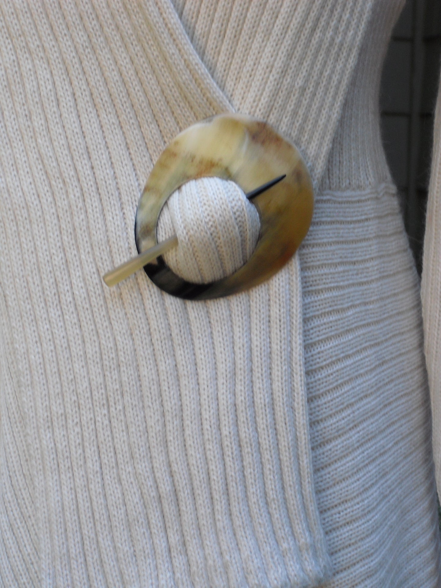 Matteo Cow Horn Sweater Broche