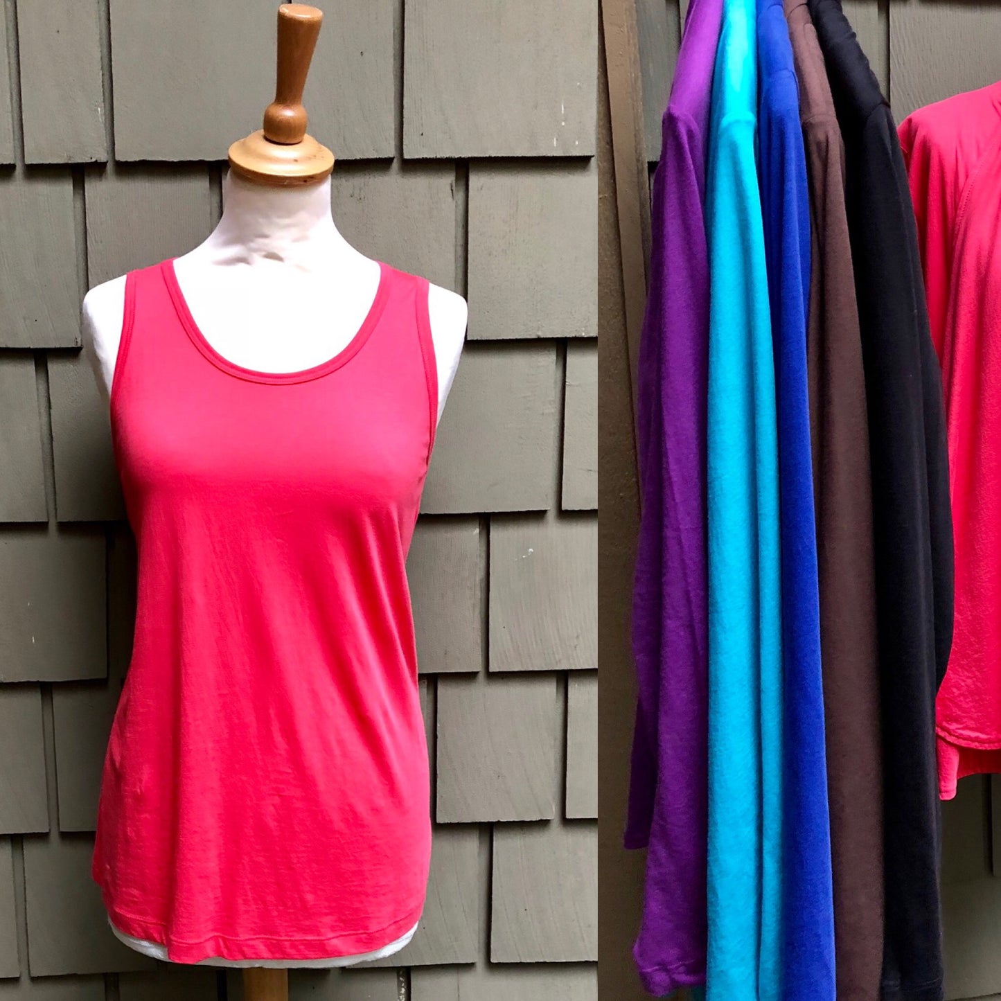 Pima Cotton Jersey Alicia Peru Tank Top and Cardigan