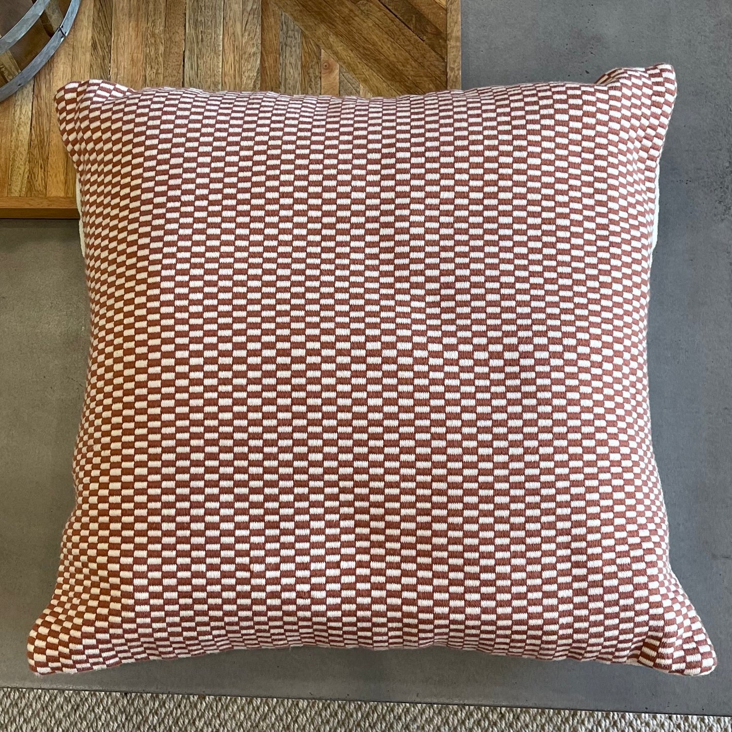 Checkers Cotton Cushion Cover