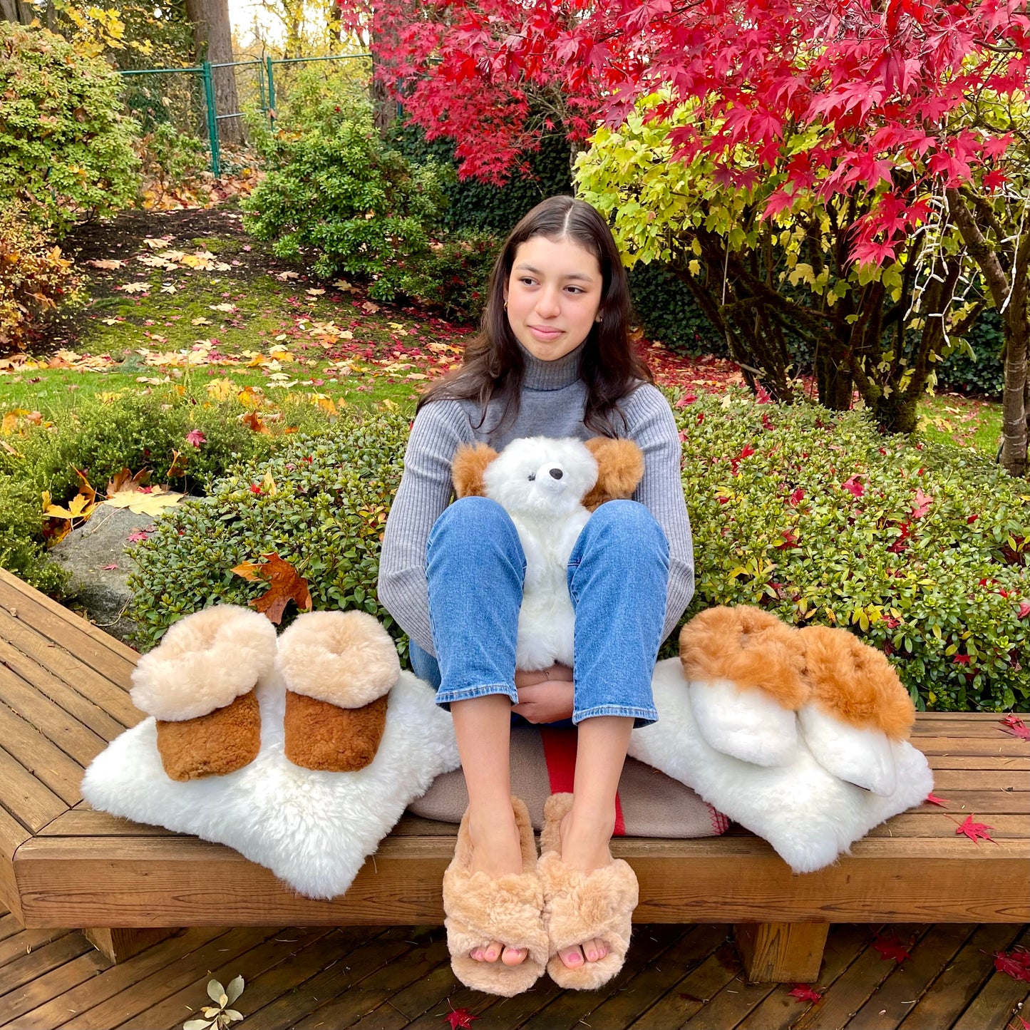 Sol Alpaca Fur Slippers