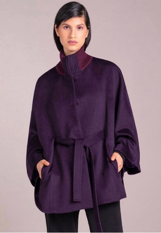 Lisbon Alpaca Cape with Waist Tie