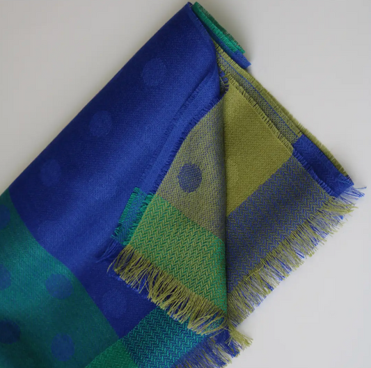 Alpaca Silk Polka Dot Scarf
