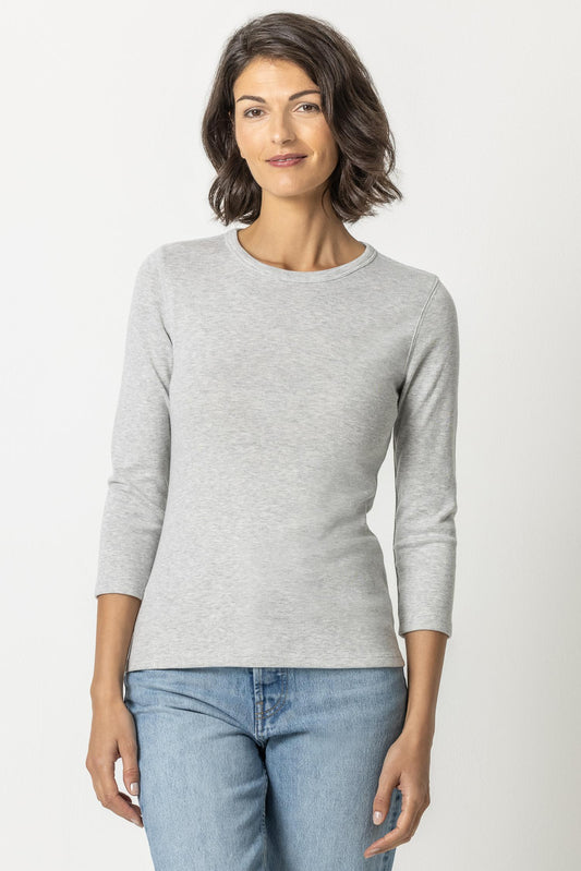 Lilla P 3/4 Long Sleeve Cotton Crew T-Shirt 