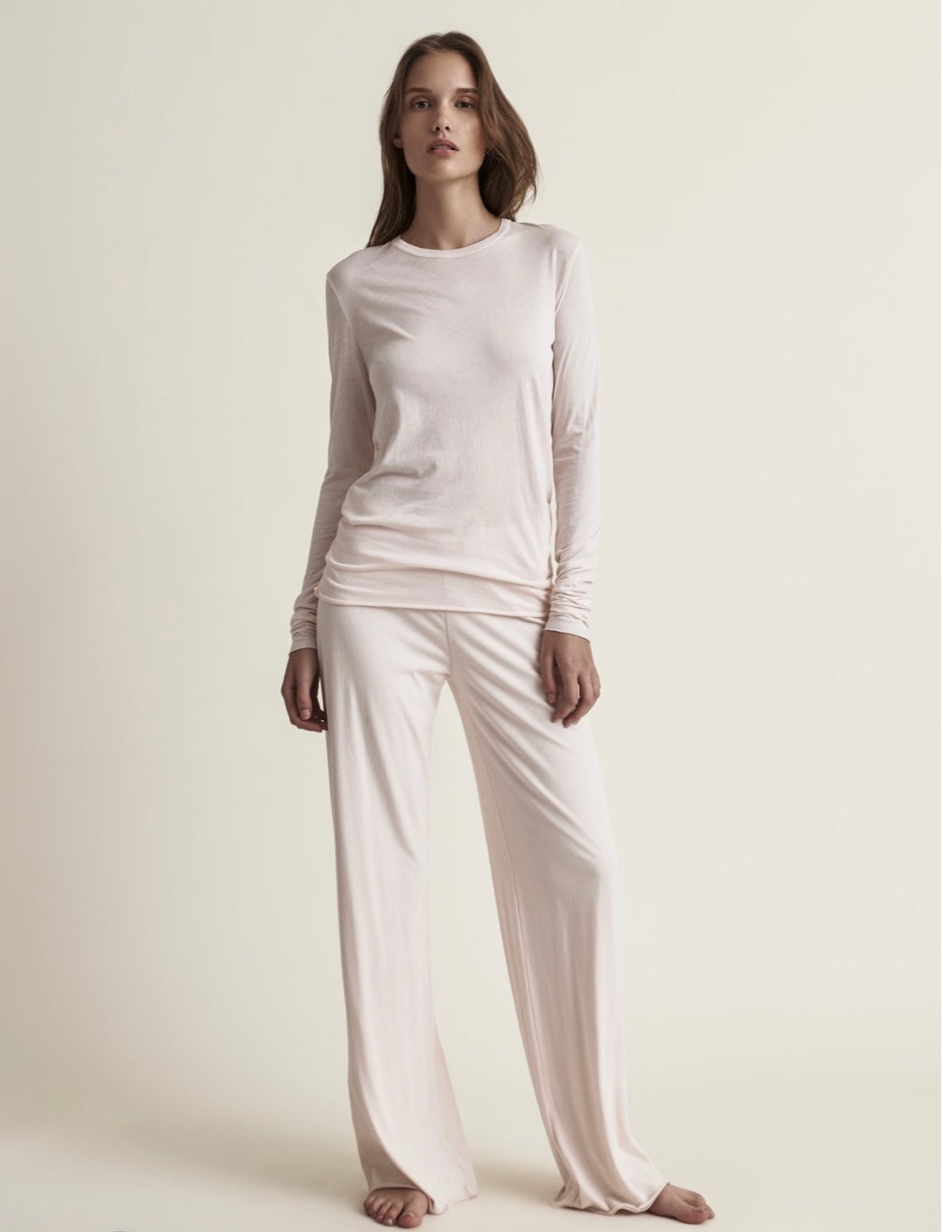 Skin White Double Layer Pima Cotton PJ Pant