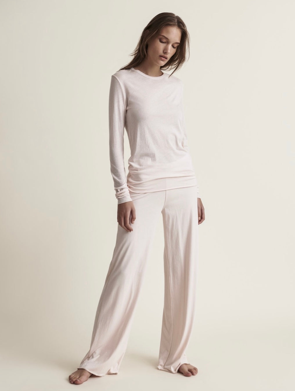 Skin White Double Layer Pima Cotton PJ Pant