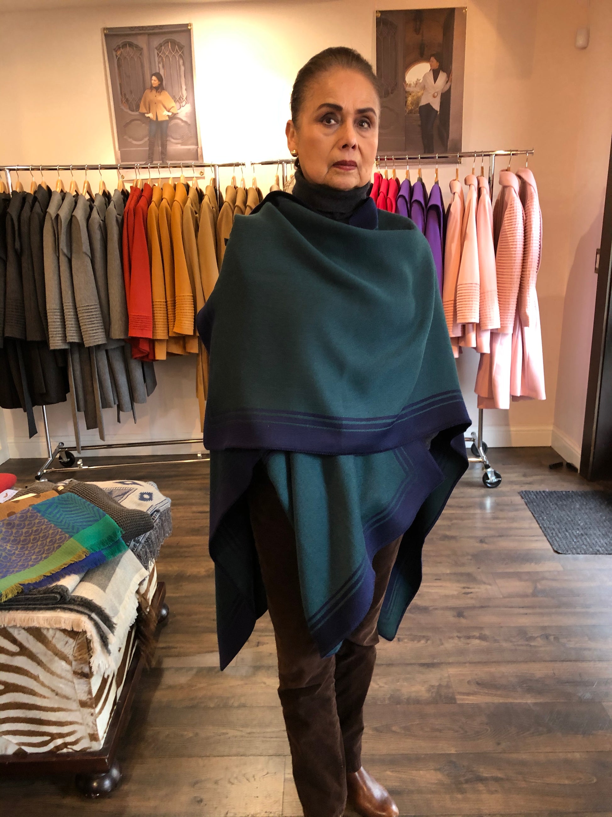 alpaca ruana wrap