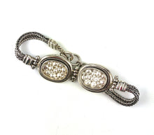 Cameo Silver Chain Bracelet