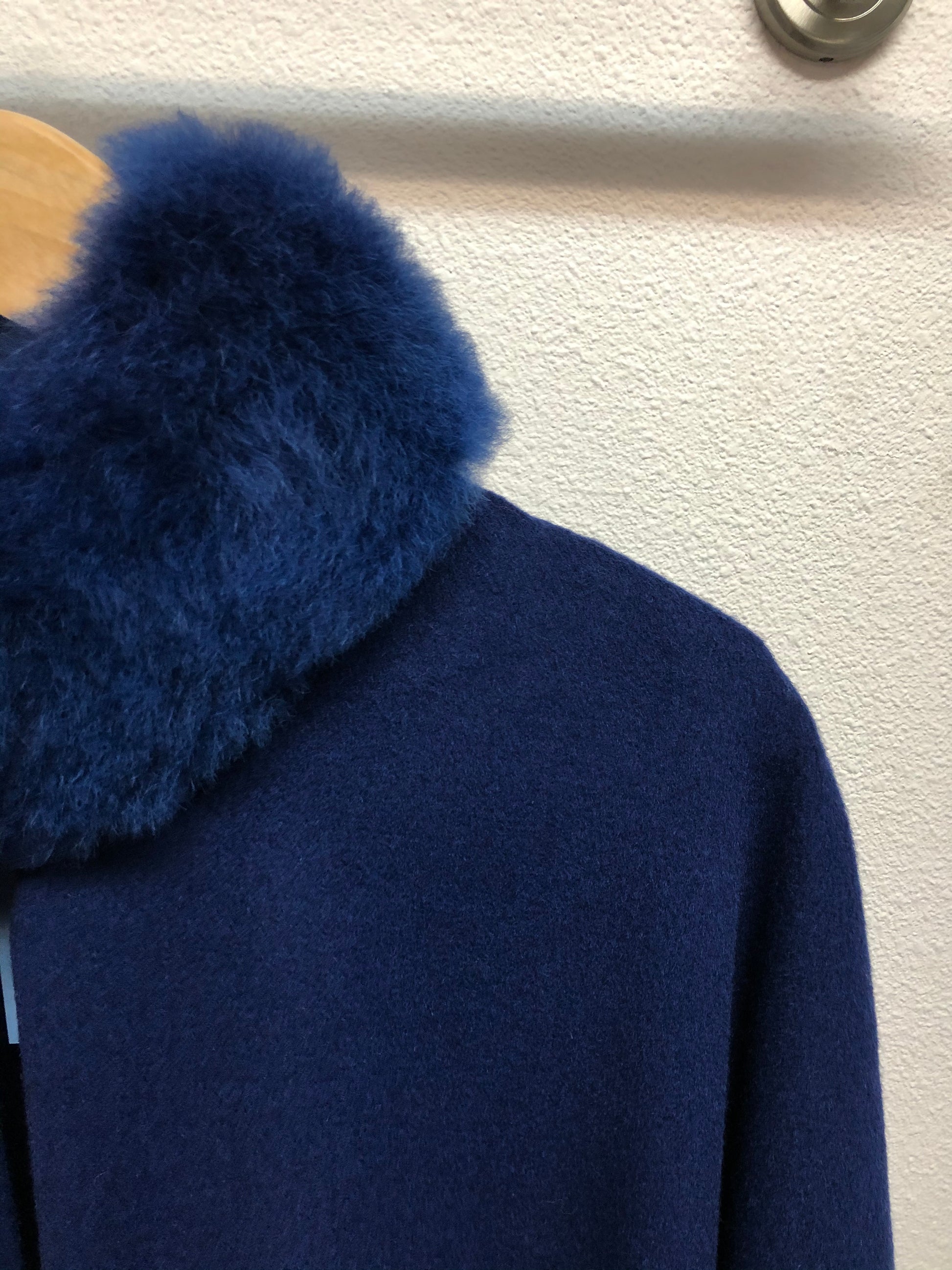 Paris Alpaca Cape With Mandarin Collar