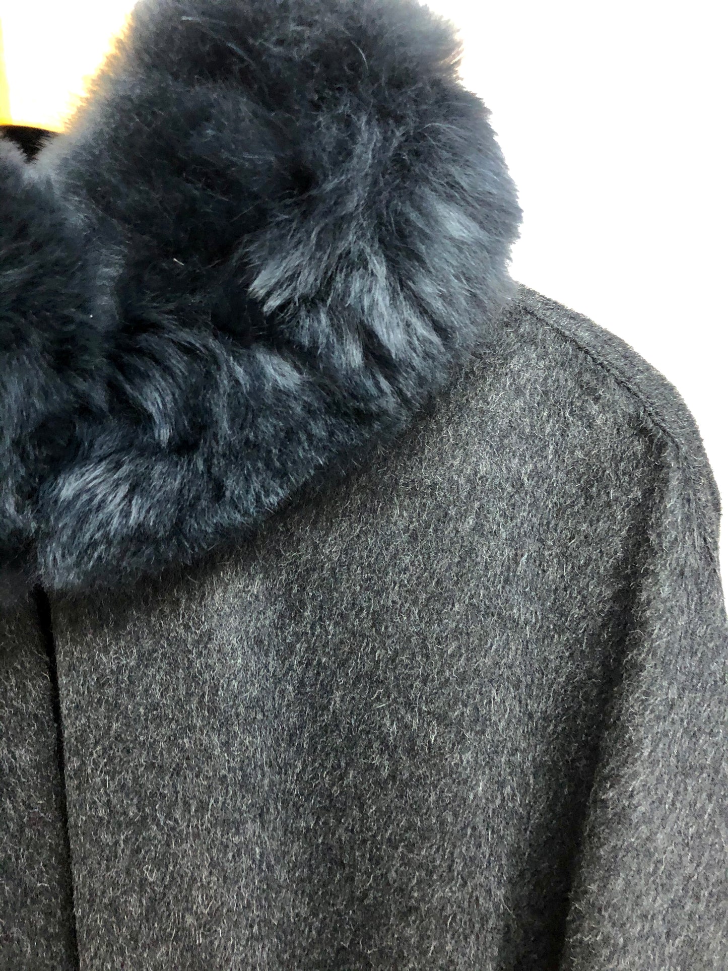 Paris Alpaca Cape With Mandarin Collar