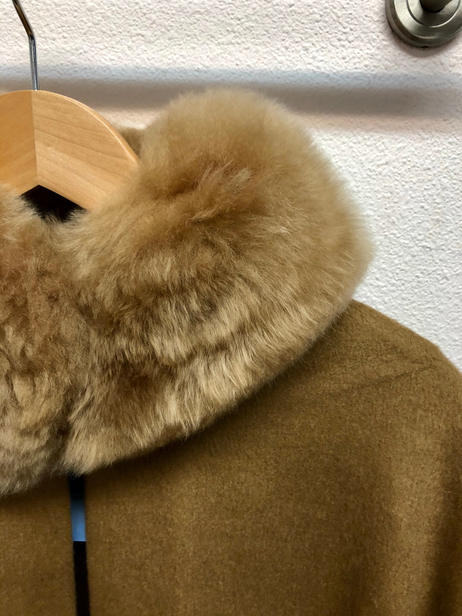 Paris Alpaca Cape With Mandarin Collar