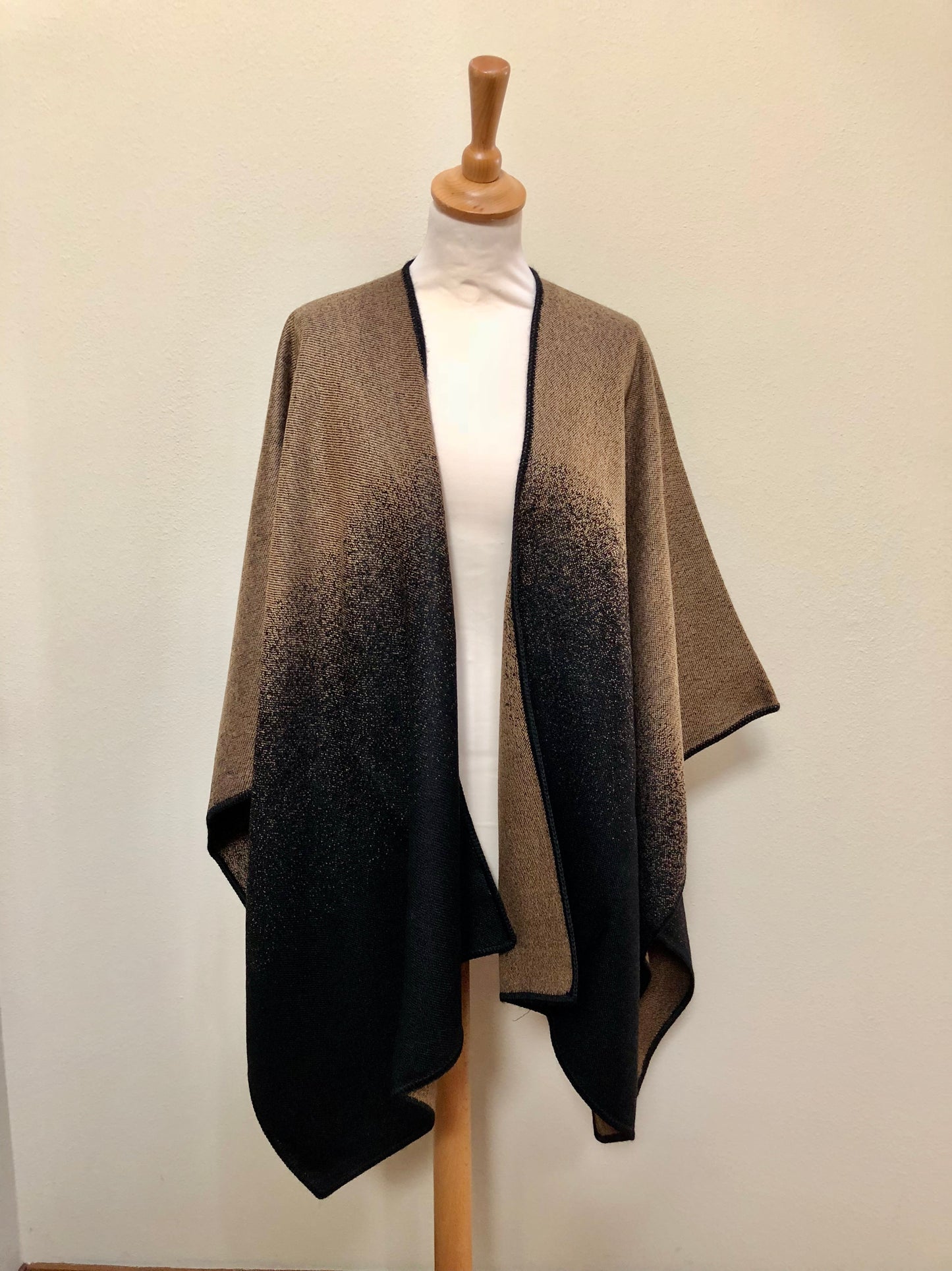 Oversized Ombre Alpaca Ruana Cape