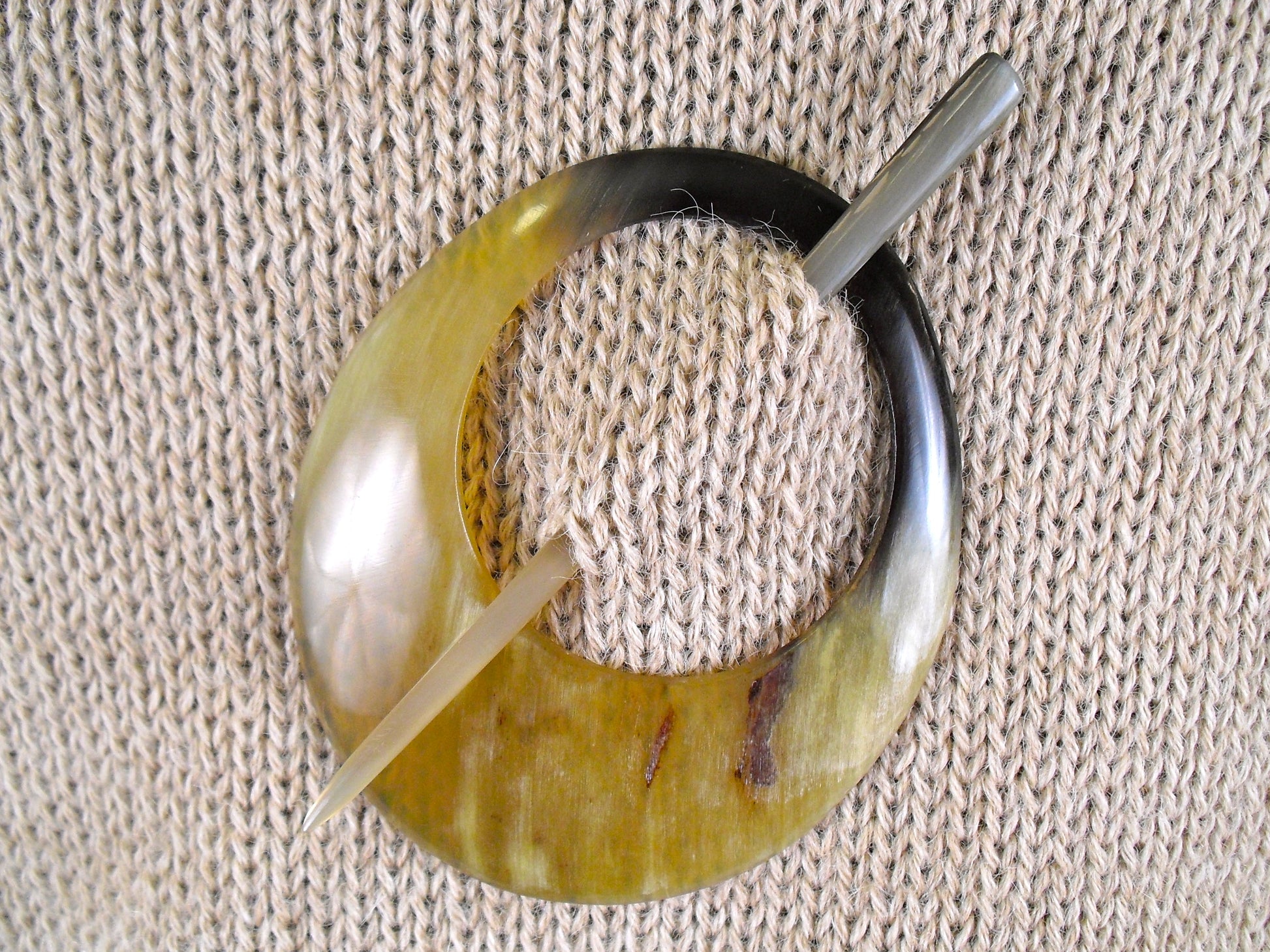 Matteo Cow Horn Sweater Broche