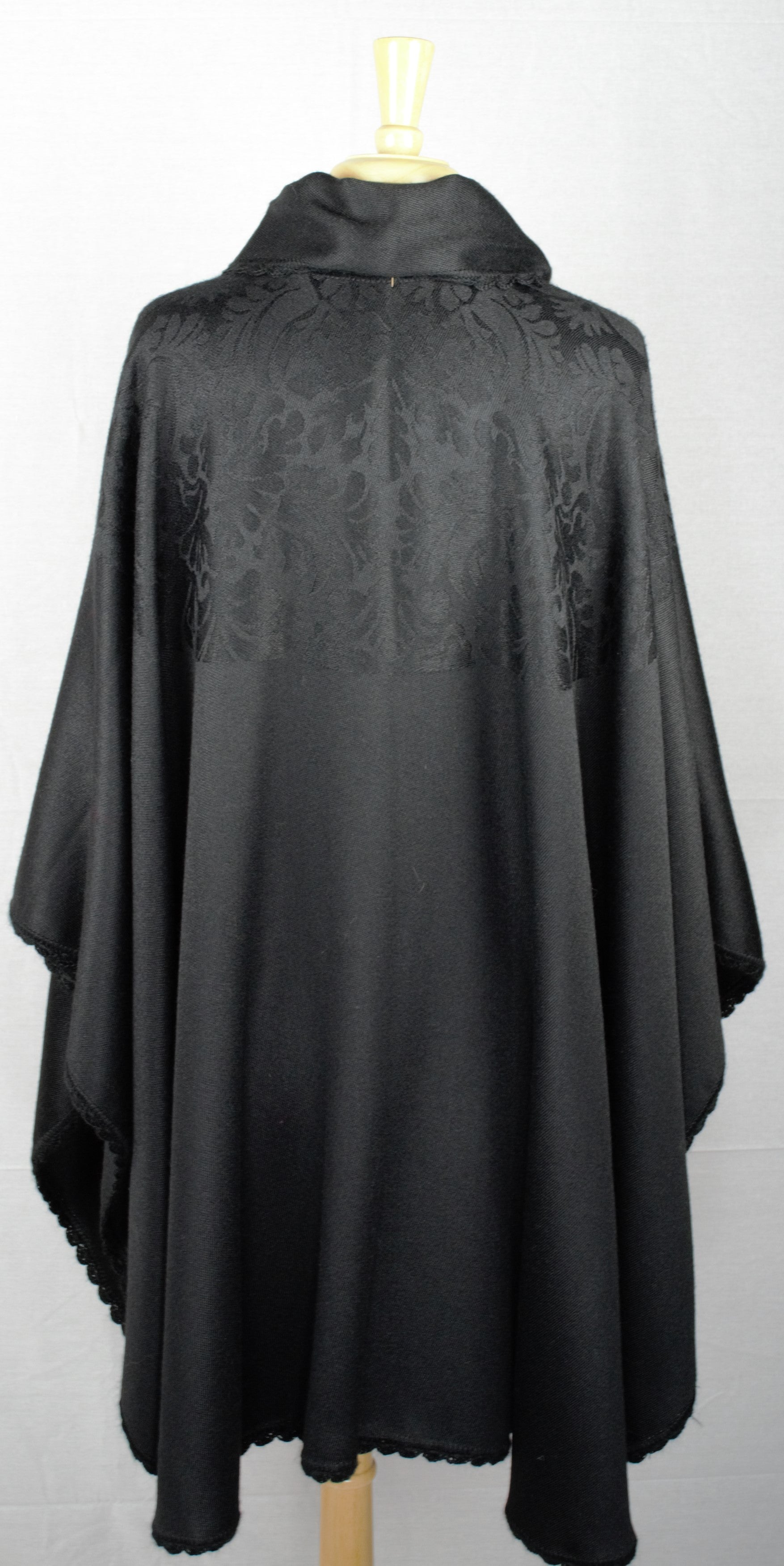 Barocco Alpaca long wrap cape