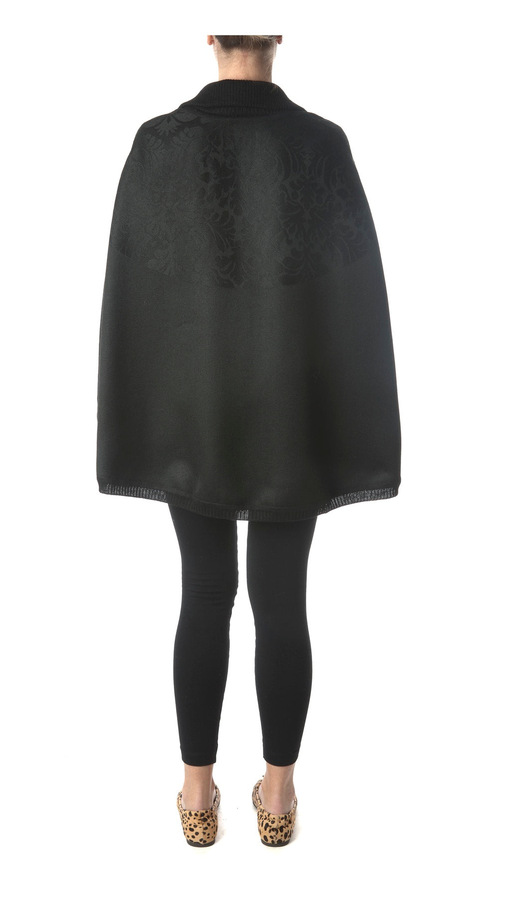 Brooklyn Cape-Alicia Peru Sustainable Alpaca - back view 