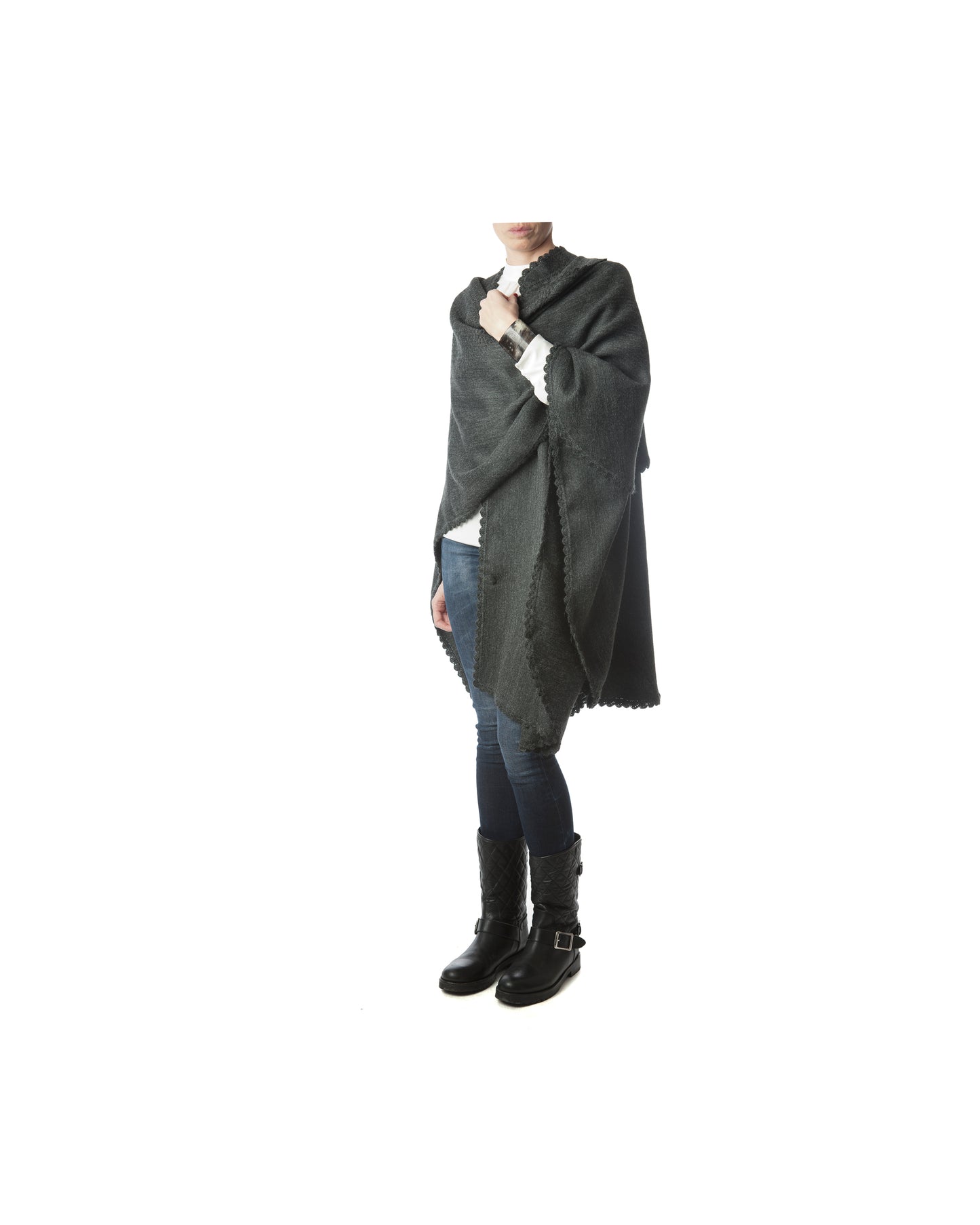 Divina Cape-Alicia Peru Sustainable Alpaca - front view