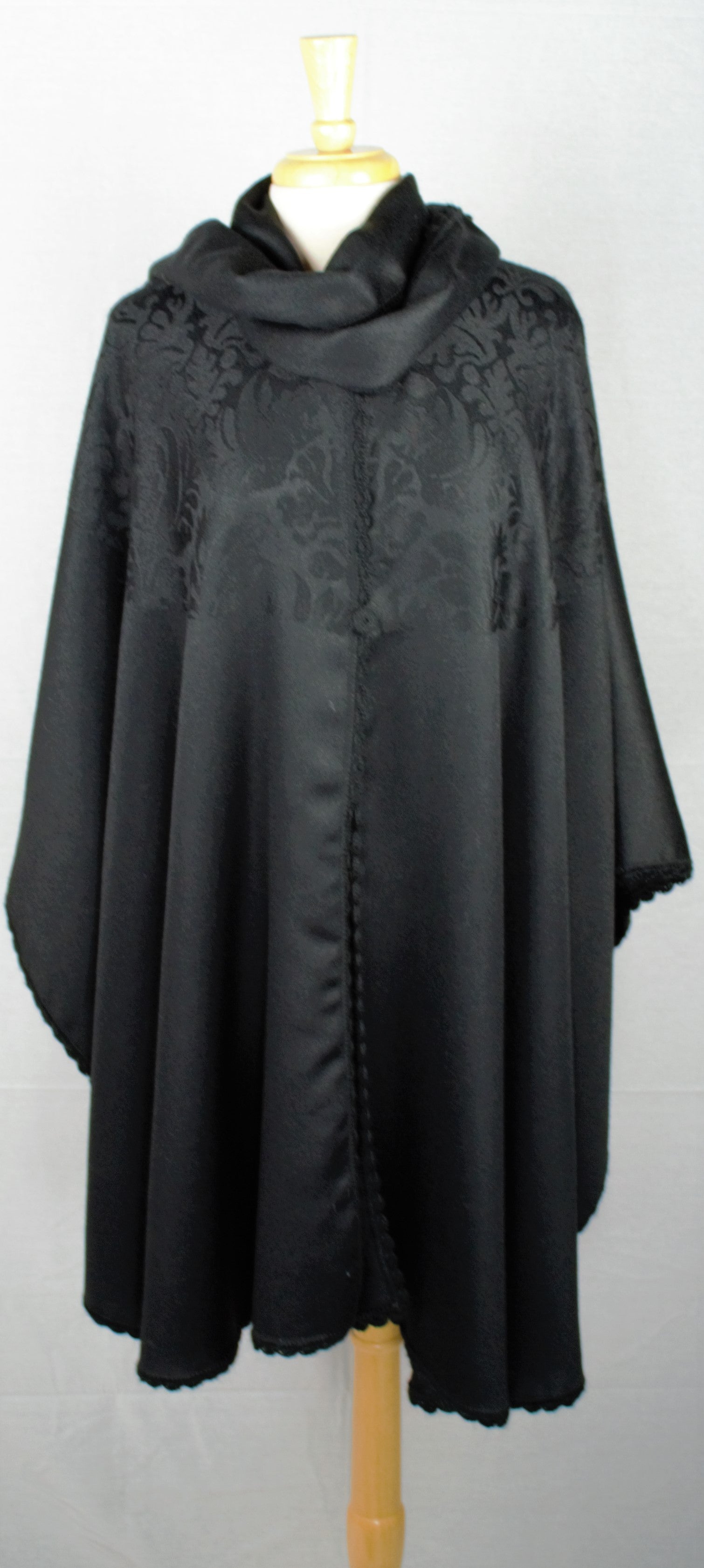 Barocco Alpaca long wrap cape