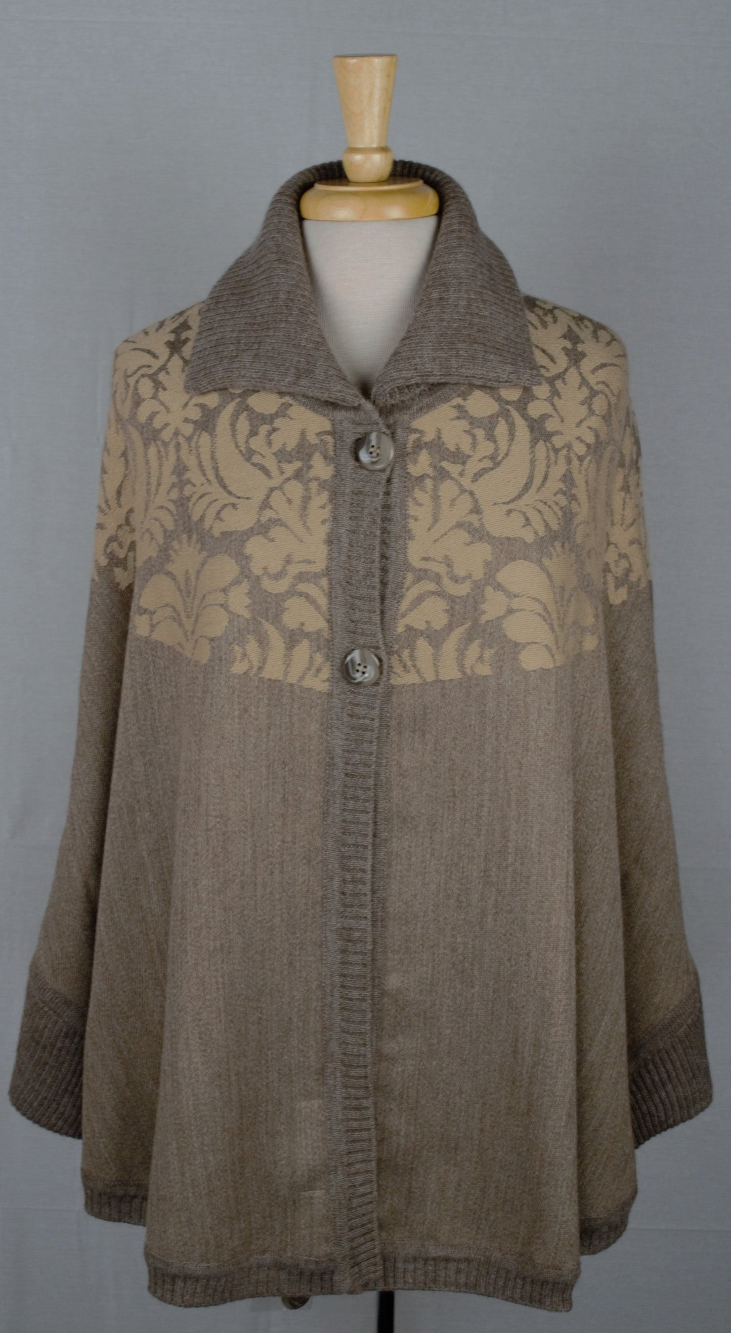 Brooklyn Alpaca Textured Collared Cape