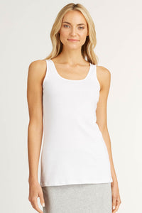 white cotton tank top dress
